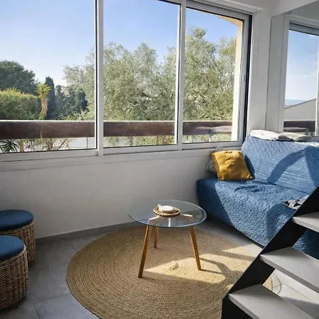 T2 Mezzanine-vue Mer-plage A 600m-parking * Bandol